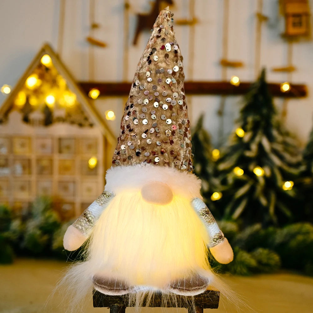 Glowing Gnome Christmas Faceless Doll 30cm