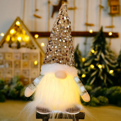 Glowing Gnome Christmas Faceless Doll 30cm