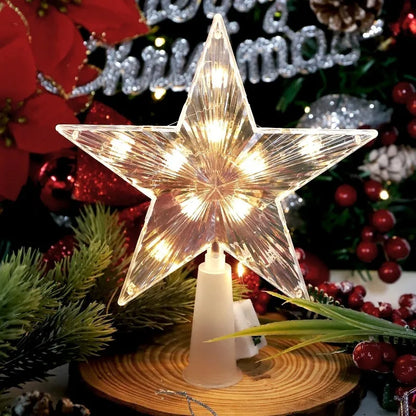 Christmas Tree Decoration Stars Warm Decor LED