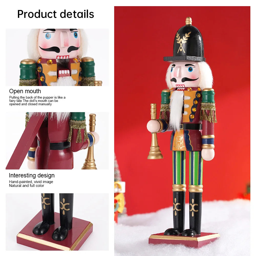 Nutcracker Puppet Soldier Ornament Doll