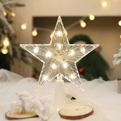 Christmas Tree Decoration Stars Warm Decor LED
