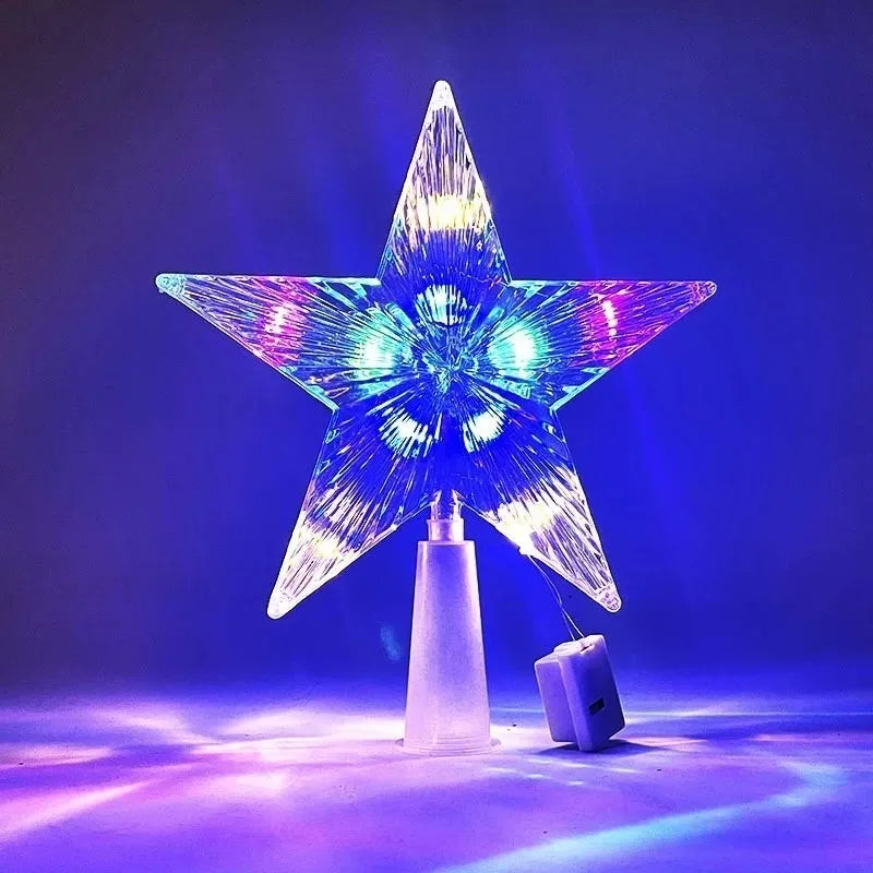 Christmas Tree Decoration Stars Warm Decor LED