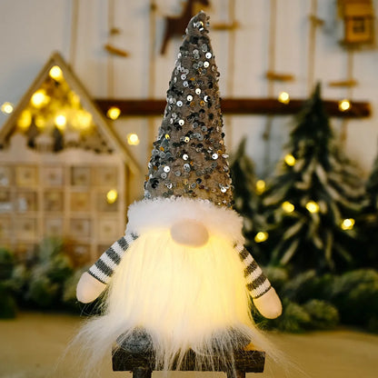 Glowing Gnome Christmas Faceless Doll 30cm