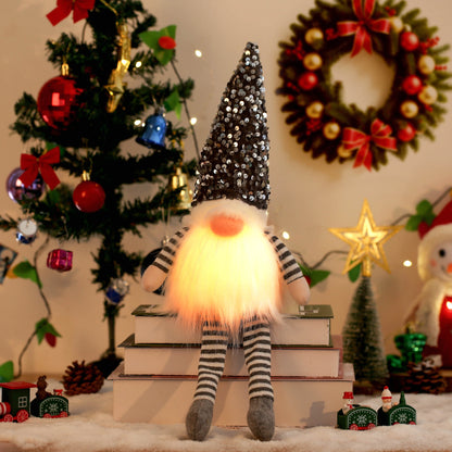 Glowing Gnome Christmas Faceless Doll 30cm