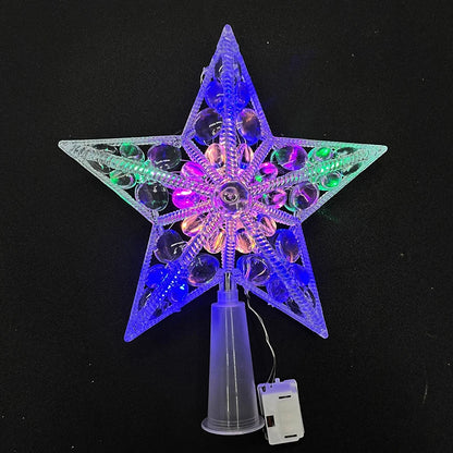 Christmas Tree Decoration Stars Warm Decor LED