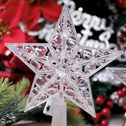 Christmas Tree Decoration Stars Warm Decor LED