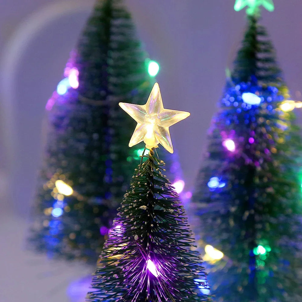 Mini Artificial Christmas Tree with Colorful LED