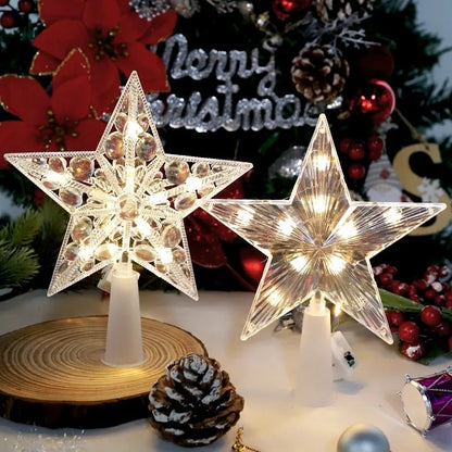 Christmas Tree Decoration Stars Warm Decor LED