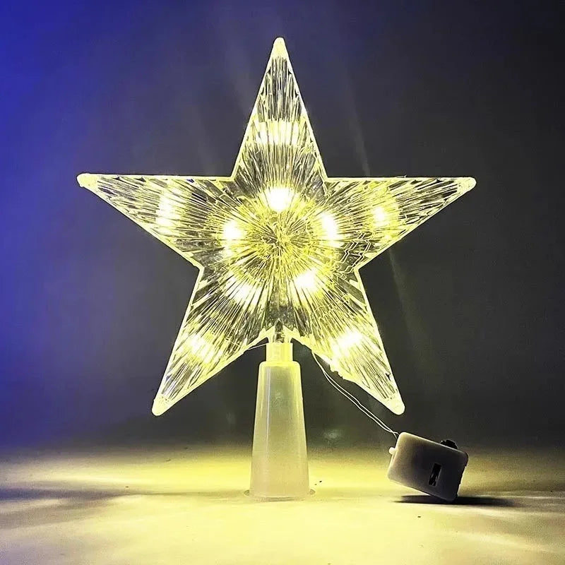 Christmas Tree Decoration Stars Warm Decor LED