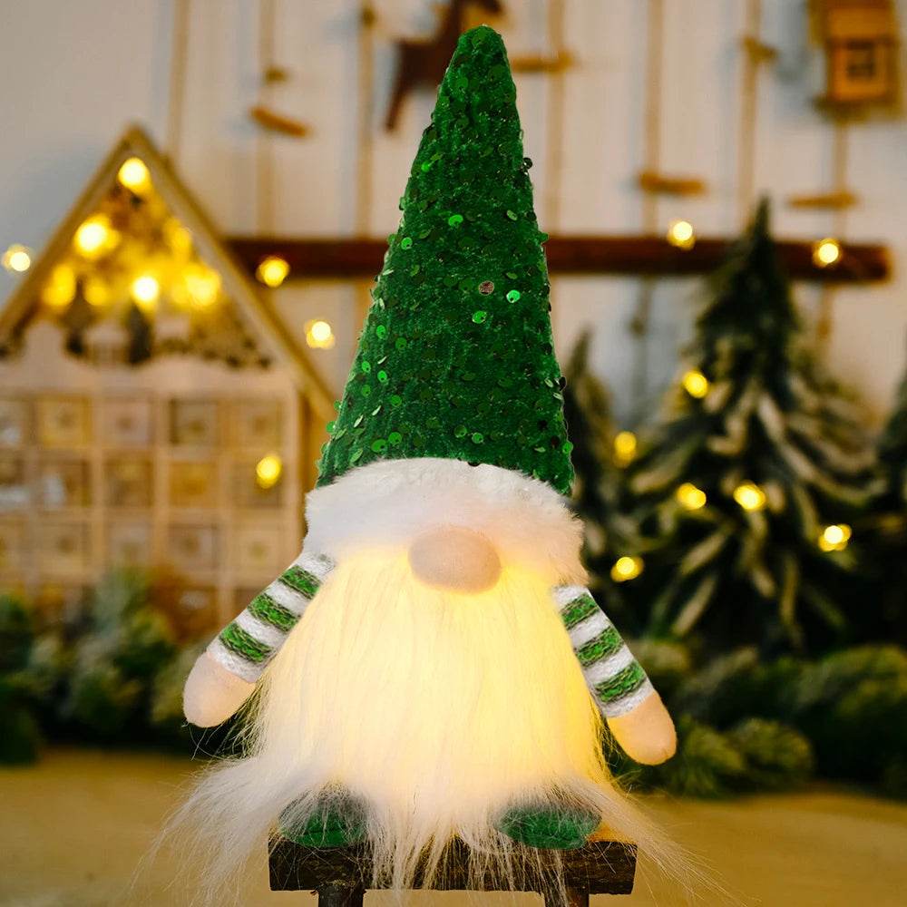 Glowing Gnome Christmas Faceless Doll 30cm