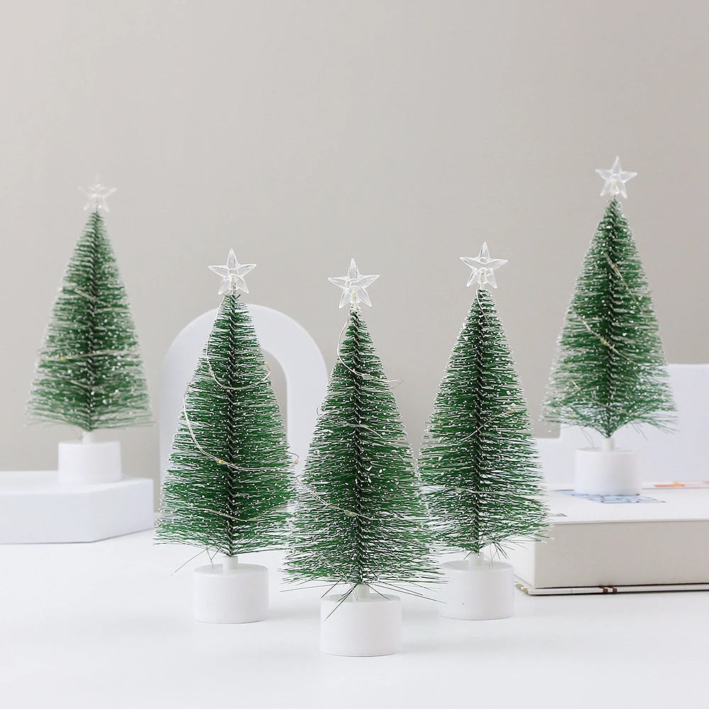 Mini Artificial Christmas Tree with Colorful LED